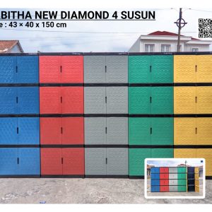 LEMARI TABITHA NEW DIAMOND 4 SUSUN