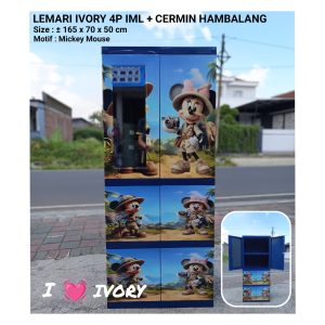 IVORY 2P4R GANTUNG  KARAKTER + CERMIN