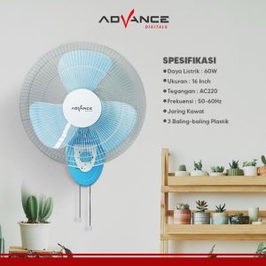 ADVANCE KIPAS DINDING WF-16 PL