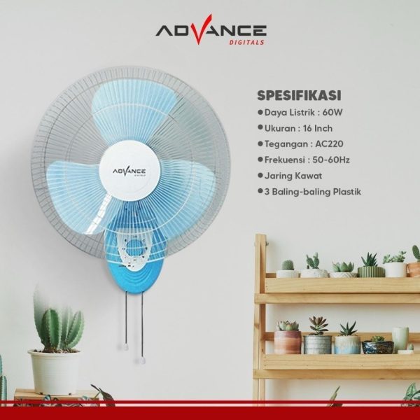 ADVANCE KIPAS DINDING WF-16 PL