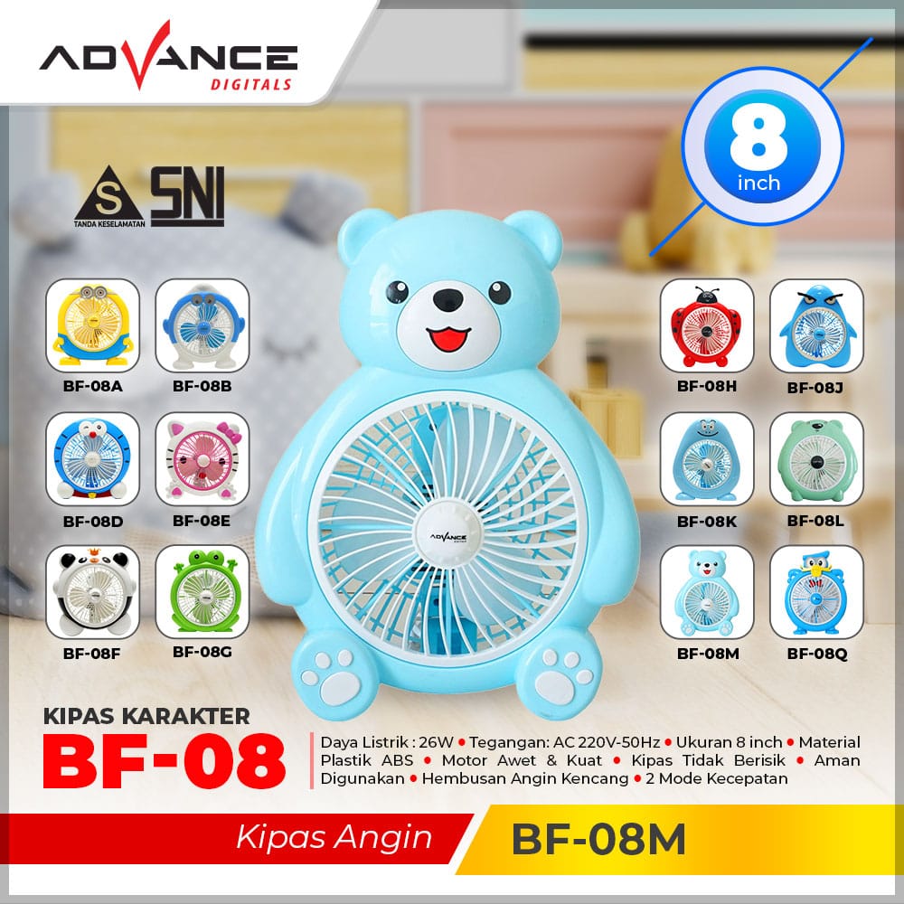 ADVANCE KIPAS MEJA KARAKTER BF-08